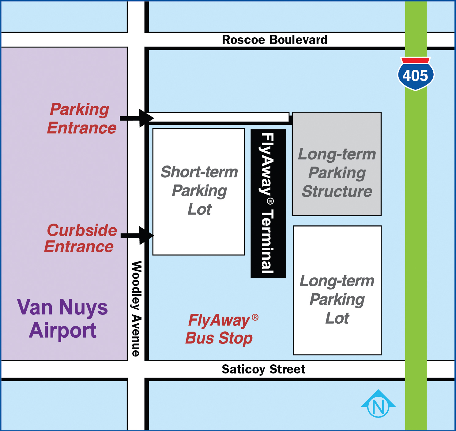 LAX, Terminal and Economy Parking Maps