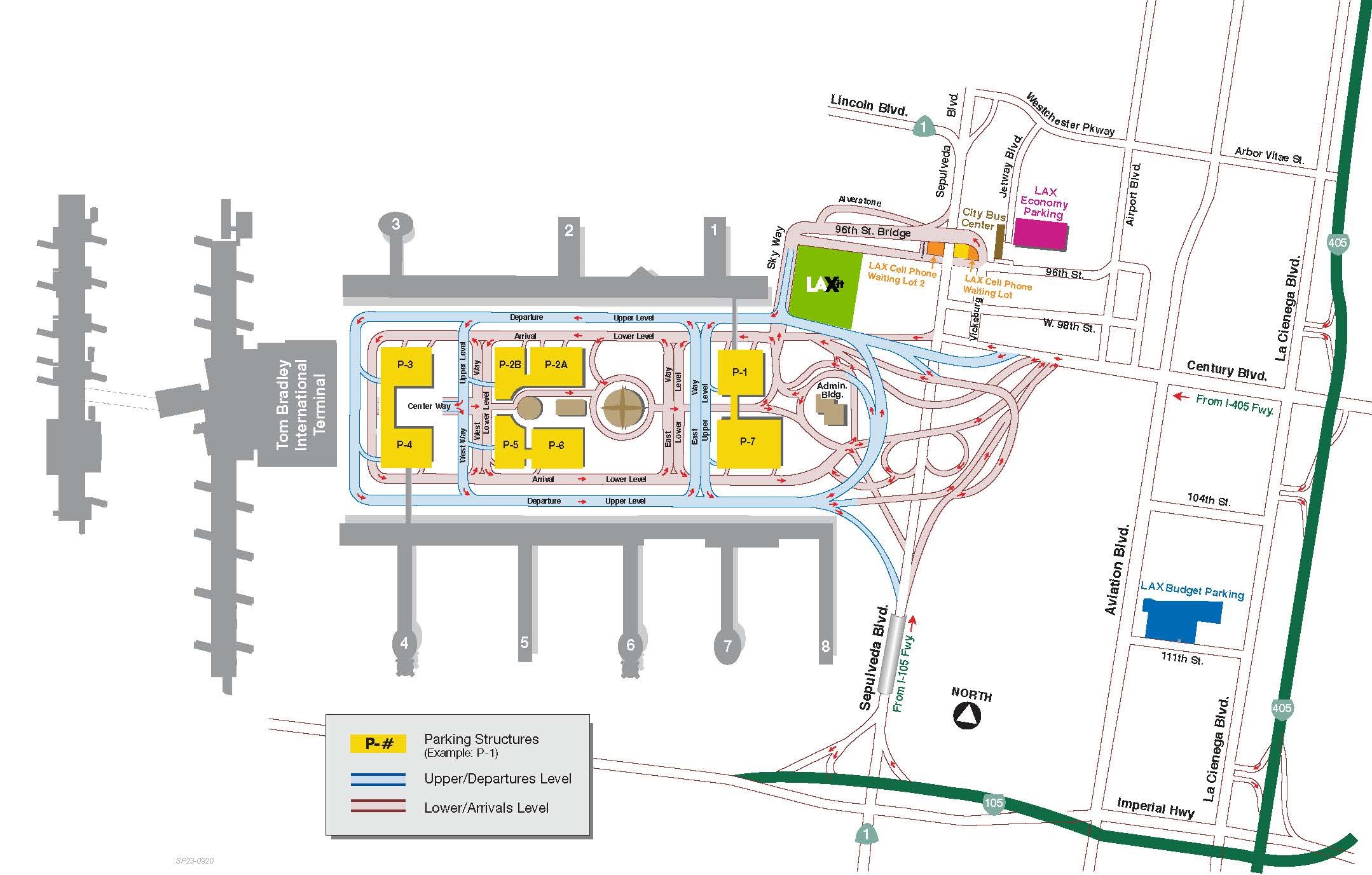 Map Los Angeles Airport LAX Official Site | LAX Parking Information and Real Time Parking 