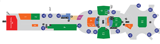 Terminal 6 map at LAX airport