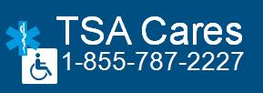 TSA Cares logo and phone number 855-787-2227