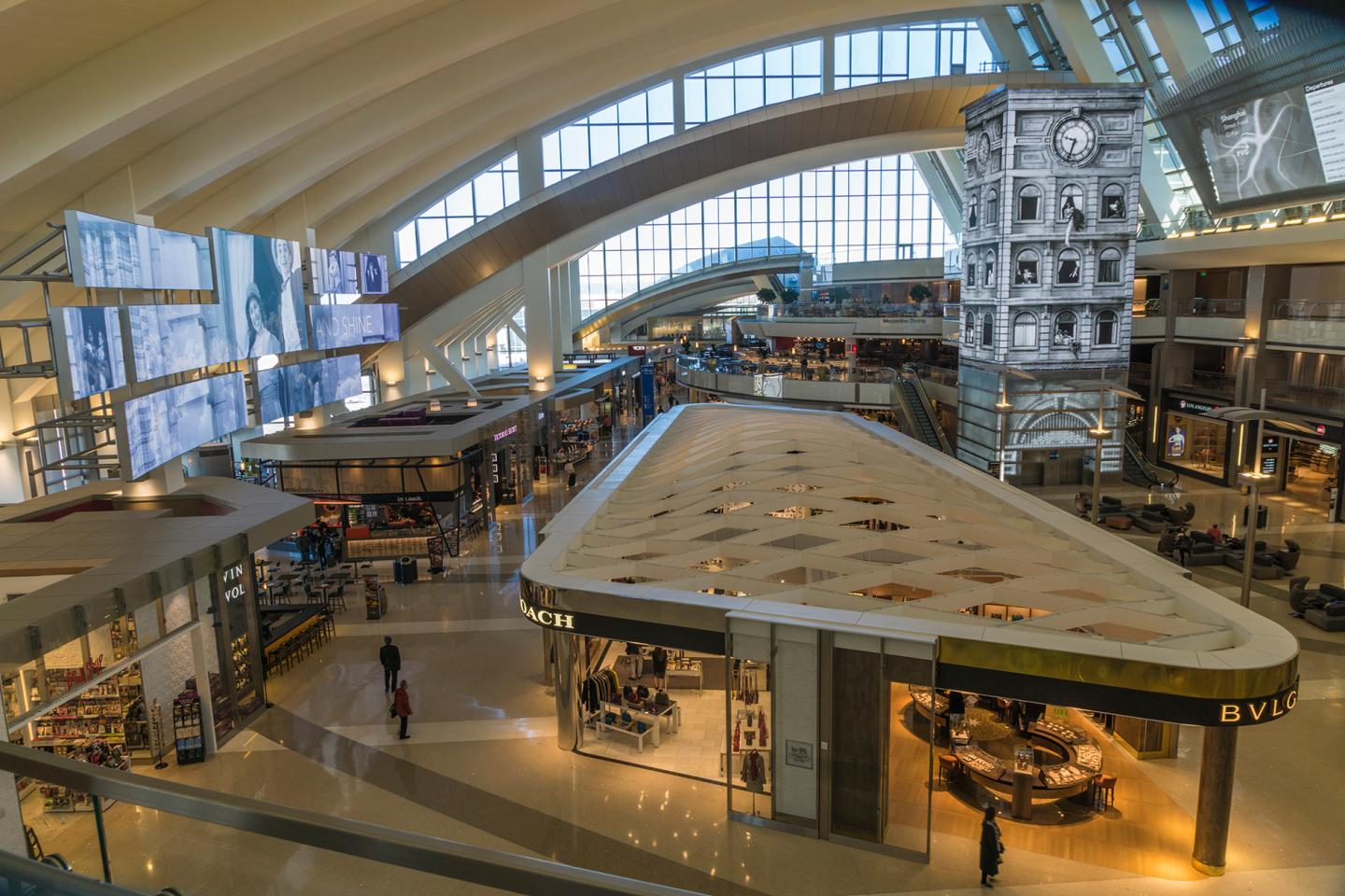 LAX Airport inside shopping mall